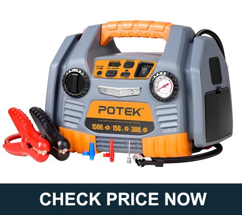 POTEK Portable Power Source with car Air compressor